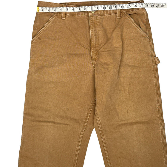 Carhartt Work Pants - 34W 29L - Brown Cotton