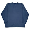 Carhartt Spellout Long Sleeve T-Shirt - 2XL Navy Cotton