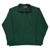 Ralph Lauren 1/4 Zip - 2XL Green Cotton Blend