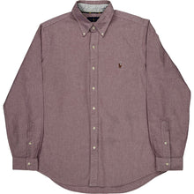  Ralph Lauren Long Sleeve Shirt - Large - Purple Cotton