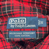 Woodsman Workshirt Ralph Lauren Checked Flannel Shirt - Small Red Cotton