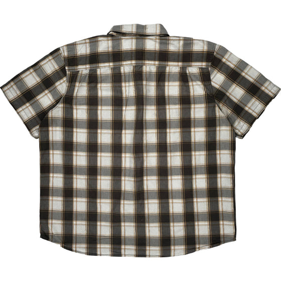 Carhartt Relaxed Fit Plaid Shirt - 2XL - Grey Cotton