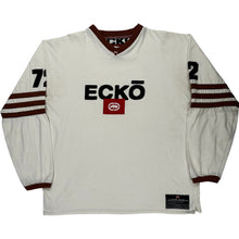  Ecko Spellout Long Sleeve T-Shirt - XL - White Cotton