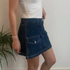 Vintage blue Onyx Denim Skirt - womens 30" waist