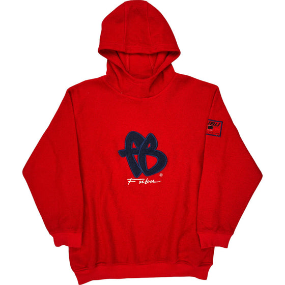 Age 14 Fubu Logo Red Hoodie - Large - Red Polyester