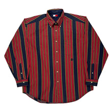  Tommy Hilfiger Striped Shirt - Large Multicoloured Cotton