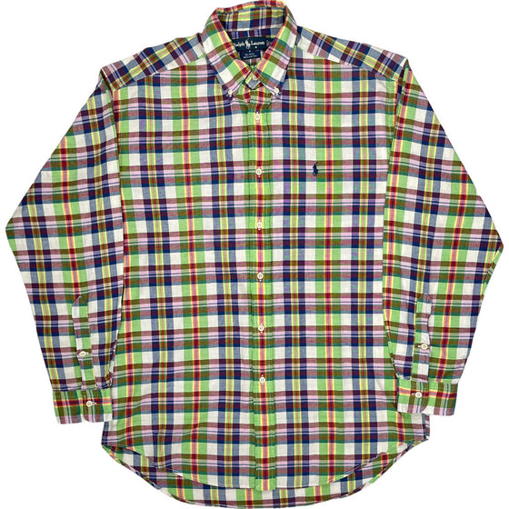 Ralph Lauren Blaire Plaid Shirt - Medium - Multicoloured Cotton