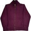 Carhartt Zip-Up - Large - Burgundy Cotton Blend