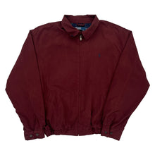  Ralph Lauren Harrington Jacket - Large Burgundy Polyester