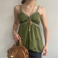  Vintage green Fiondotinta Cami Top - womens small