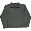 Polo Ralph Lauren 1/4 Zip Sweatshirt - Large - Grey Cotton Blend