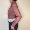 Vintage pink Crayon Leather Jacket - womens x-small