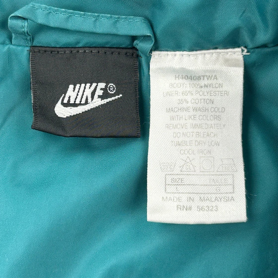 Nike Logo Nike Oversized Windbreaker - Large Black Nylon