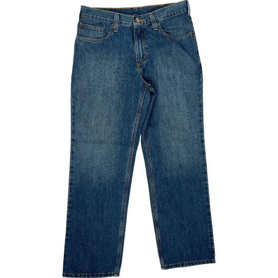 Carhartt Relaxed Fit Jeans - 32W 30L - Blue Cotton Blend