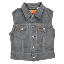  Levis Denim Gilet - Large Grey Cotton Blend