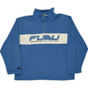 Age 13 Fubu Sports Collection 1/4 Zip Fleece - Large - Blue Polyester