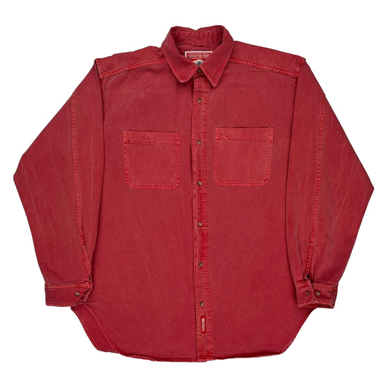 Adventure Team Marlboro Denim Shirt - Large Red Cotton