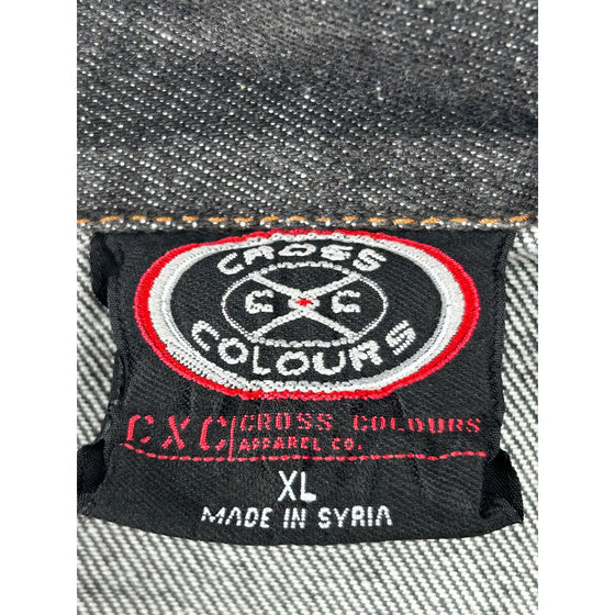 Cross Colours Denim Jacket - XL - Black Cotton