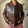 Vintage brown Unbranded Leather Jacket - womens medium