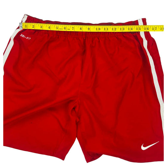 Nike DRI-FIT Athletic Shorts - Medium - Red Polyester