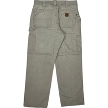  Carhartt Work Trousers - 32W 29L - Beige Cotton