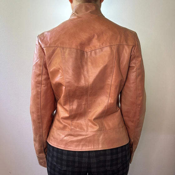 Vintage brown Masterpelle Leather Jacket - womens medium