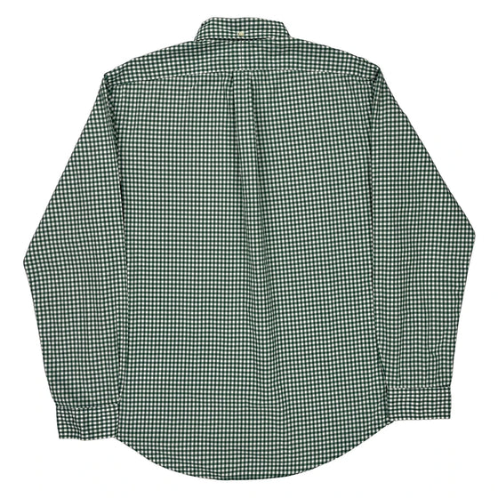 Ralph Lauren Checked Shirt - Large Green Cotton