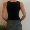 Vintage black Nadia Fassi Vest - womens medium