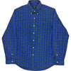 Ralph Lauren Custom Fit Check Shirt - Large - Blue Cotton