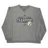 Steelers Reebok Sweatshirt - 2XL Grey Cotton Blend