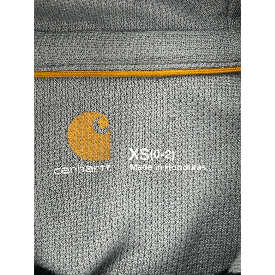 Carhartt Logo Hoodie - XS - Black Polyester Blend