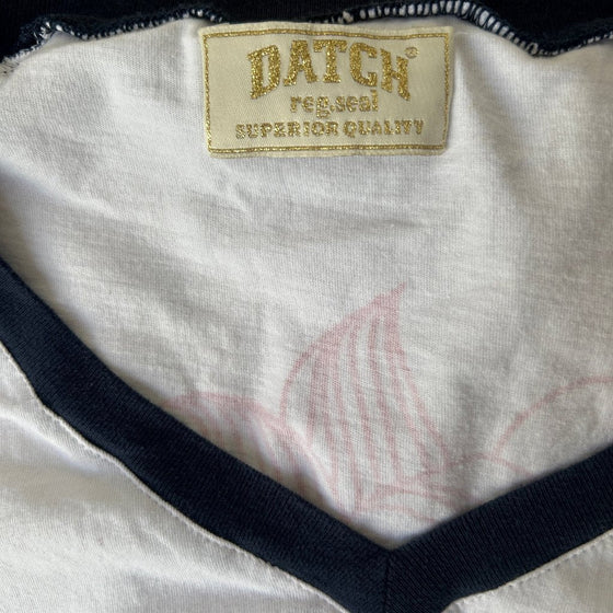 Vintage white Datch Long Sleeve T-Shirt - womens medium