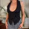 Vintage black Caipirinha Waistcoat - womens small