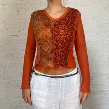  Vintage orange Unbranded Mesh Top - womens large