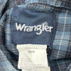 Wrangler Checked Flannel Shirt - Medium Blue Cotton