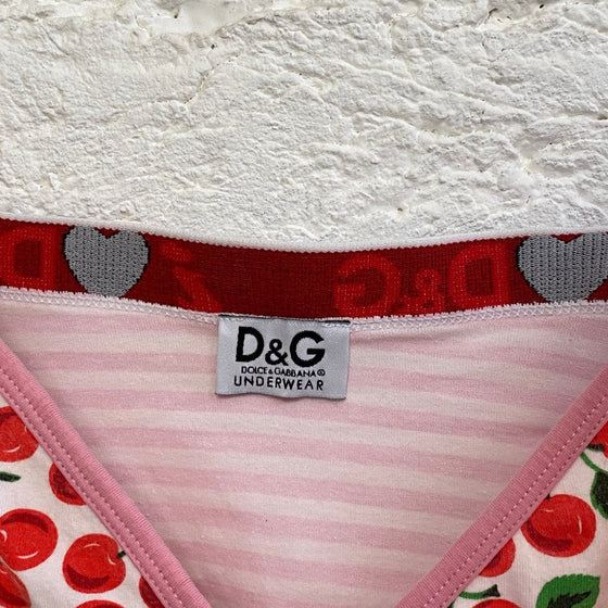 Vintage pink Dolce & Gabbana Strap Top - womens large