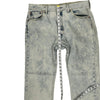 Levis 501 Acid Wash Jeans - 34W 31L - Multicoloured Cotton