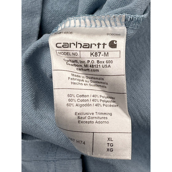 Carhartt K87 Loose Fit Pocket T-Shirt - XL - Blue Cotton Blend