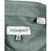 Yves Saint Laurent Classic Shirt - Medium - Green Cotton Polyester