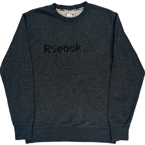 Reebok Sweatshirt - Small - Grey Cotton Blend