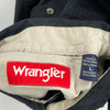 Wrangler Short Sleeve Shirt - Large Black Cotton