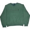 Polo Ralph Lauren V-Neck Jumper - XL - Green Cotton