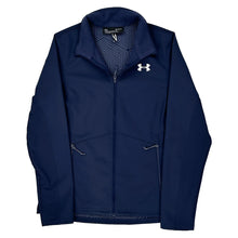  Athletic Under Armour Slim Fit Track Jacket - Medium Navy Polyester Blend