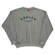  Philadelphia Eagles Nfl Graphic Sweatshirt - Large Grey Cotton Blend