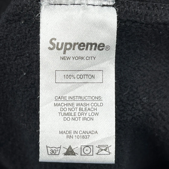 Supreme Graphic Hoodie - XL Black Cotton