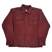  Patagonia Flannel Shirt - Large Burgundy Polyester