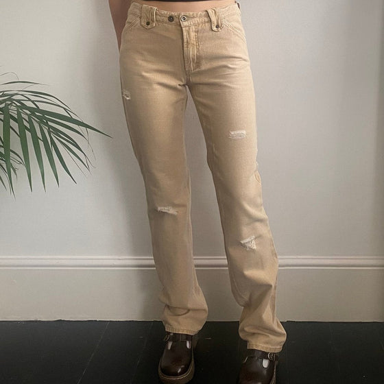 Vintage beige Dolce & Gabbana Jeans - womens 28" waist