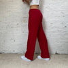 Vintage red Donnaio Trousers - womens 35" waist