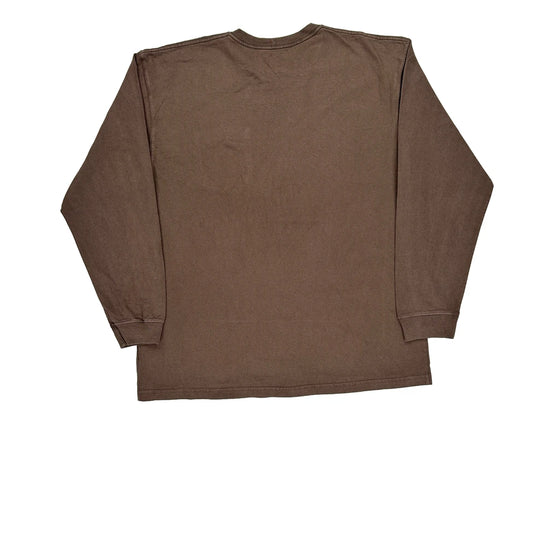 Pocket Carhartt Long Sleeve T-Shirt - XL Brown Cotton