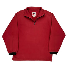  Nike Graphic 1/4 Zip - Medium Red Cotton